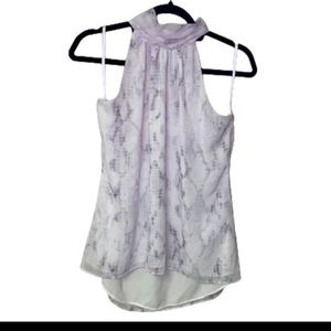 White House Black Market light purple halter tank top